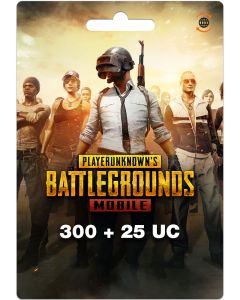 PUBG Mobile 300 + 25 UC (Global) - Instant Delivery